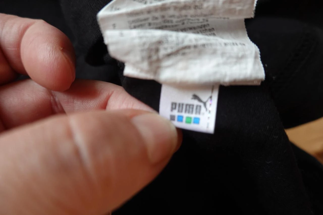 Men's black Puma polo with retro stripes size L – photo 4